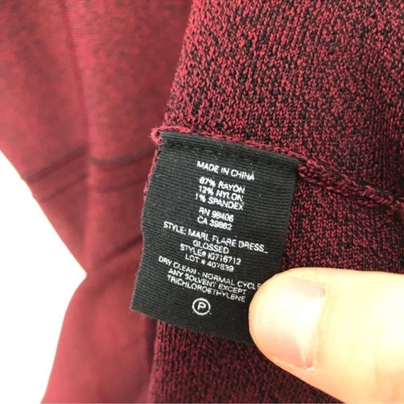 Theory Glossed Flare Sleeveless Mini Dress Small Red - Picture 5 of 7